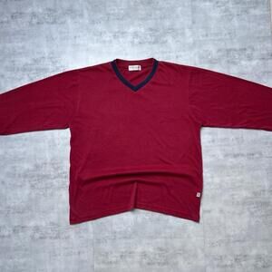 Y2K YSL Yves Saint Laurent V-neck long sleeve shirt